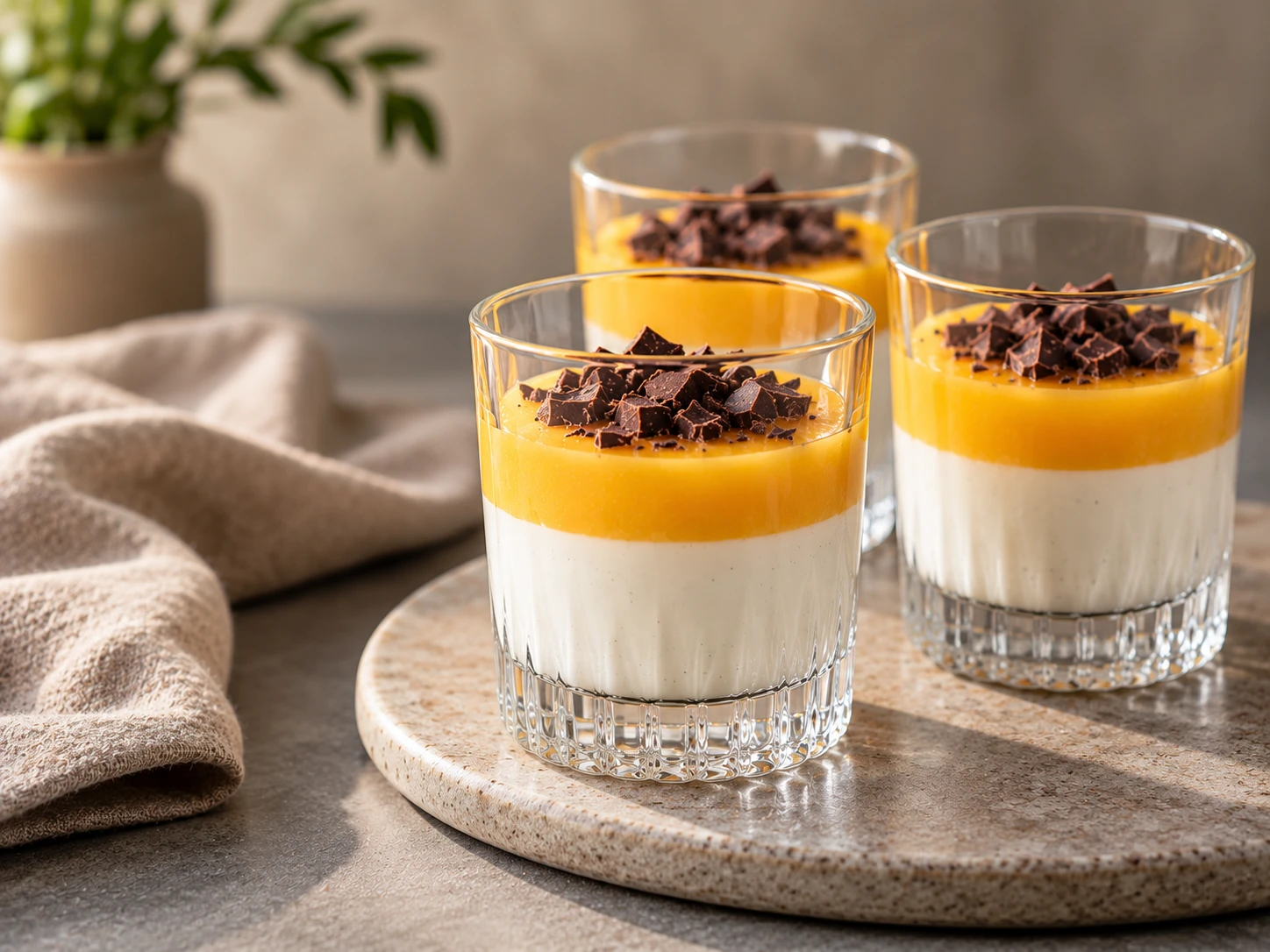 Påskedessert med ostekrem og appelsincurd